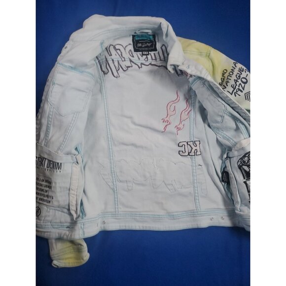 Stall & Dean x 8th Dstrkt Denim Jacket Crown Monarchs  Men's Size Medium - Picture 13 of 16